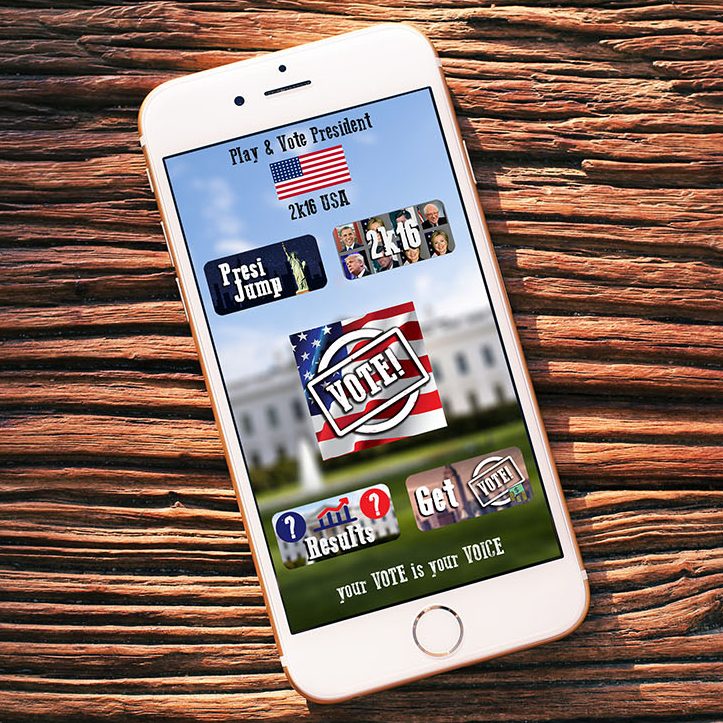 president_2016_election_polls_android_ios_app_game_2048_application